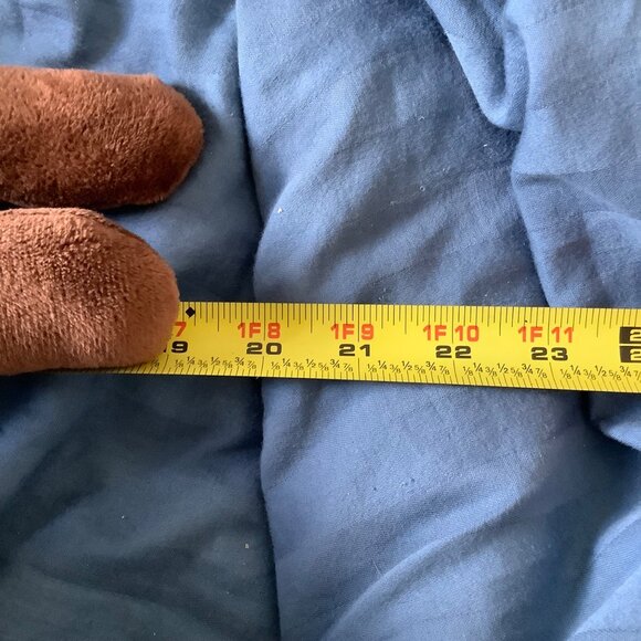 Spark Create Imagine Plush Reindeer Christmas Santa Claus Rattle Toy 19" Long - Picture 5 of 5